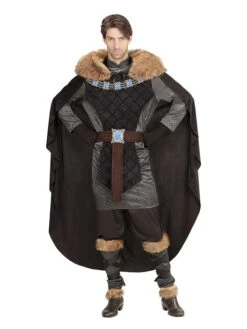 4tlg. Kostüm "Mitellalterlicher Prinz" In Schwarz -Amsjack Verkaufe carnival party 4tlg kostum mitellalterlicher prinz in schwarz 2