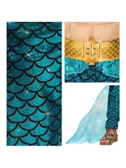 6tlg. Kostüm "Poseidon" In Beige/ Türkis -Amsjack Verkaufe carnival party 6tlg kostum poseidon in beige turkis 3