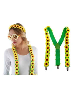 Hosenträger In Grün/ Gelb