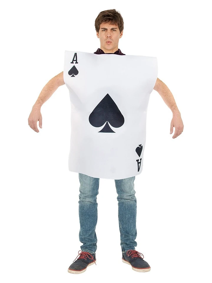 Kostümoverall "Ace Of Spades" In Weiß 3 Kostümoverall "Ace Of Spades" In Weiß