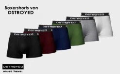 8er-Set : Boxershorts DSTROYED 316 In Schwarz -Amsjack Verkaufe forty four 8er set boxershorts dstroyed 316 in schwarz 5