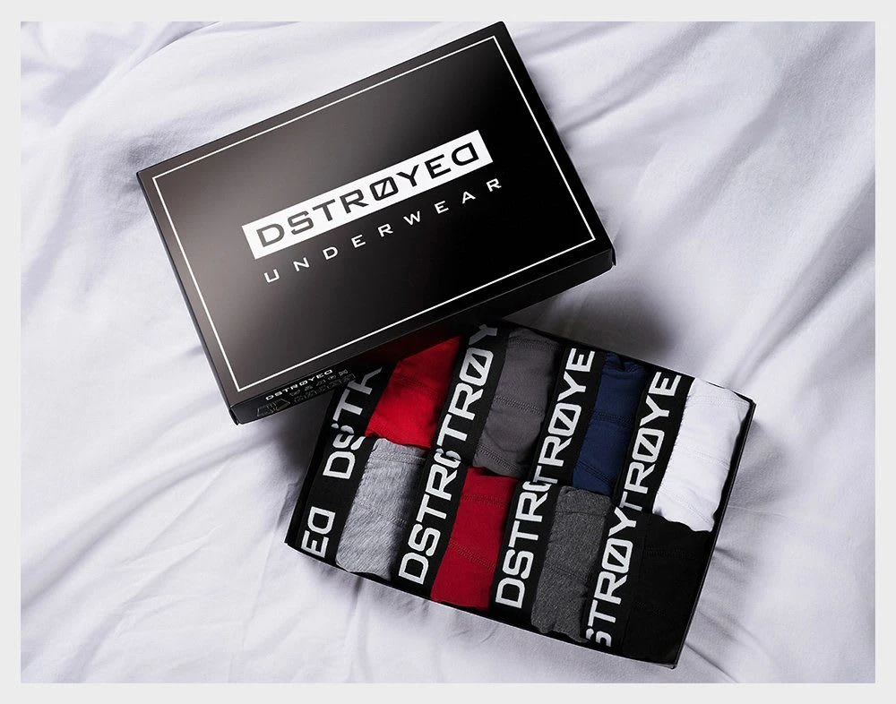 8er-Set : Boxershorts DSTROYED 316 In Schwarz/Grau 6 8er-Set : Boxershorts DSTROYED 316 In Schwarz/Grau – Bild 4