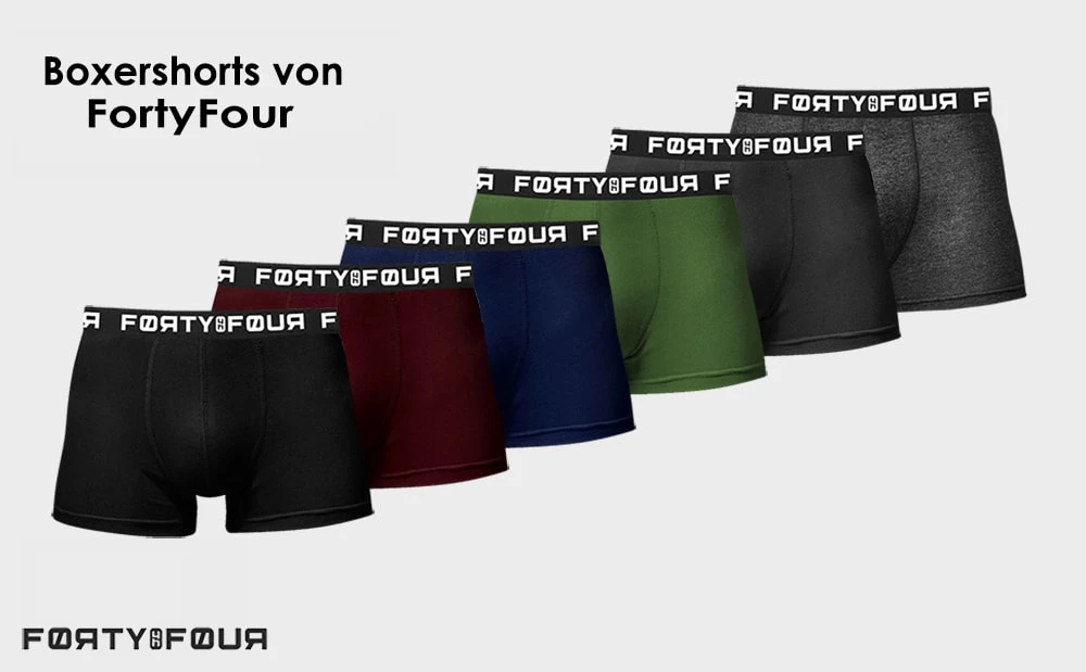 8er-Set : Boxershorts FORTYFOUR 716 In Schwarz/Grau 8 8er-Set : Boxershorts FORTYFOUR 716 In Schwarz/Grau – Bild 6