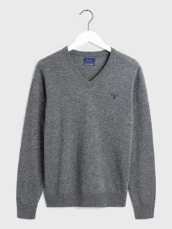 Gant Wollpullover In Dunkelgrau