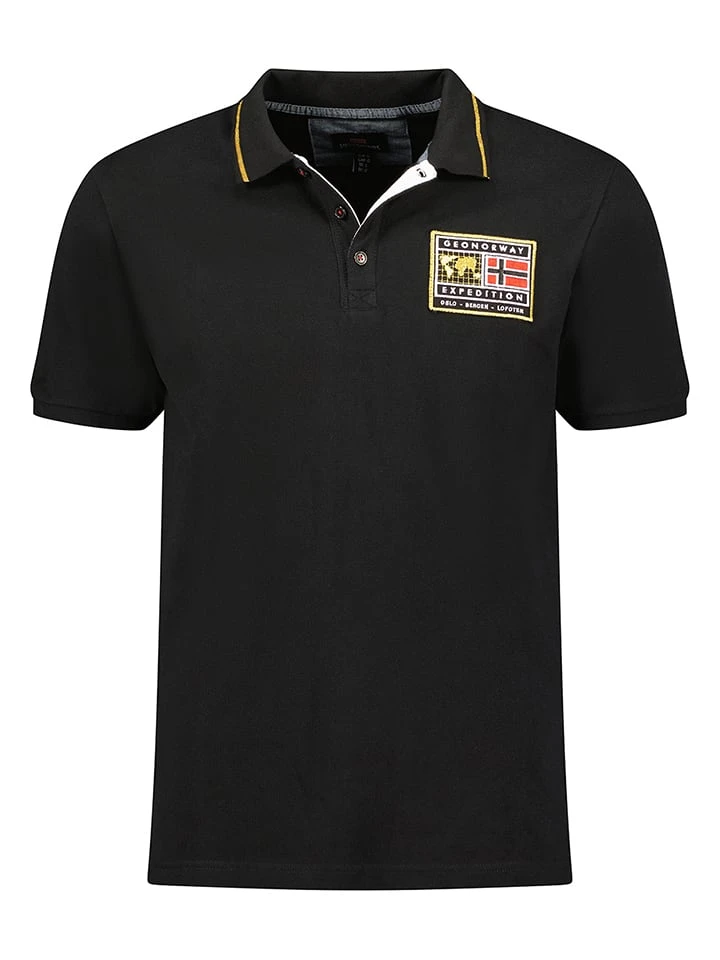 GEOGRAPHICAL NORWAY Poloshirt In Schwarz 3 GEOGRAPHICAL NORWAY Poloshirt In Schwarz