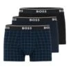 Hugo Boss 3er-Set: Boxershorts In Schwarz/ Dunkelblau -Amsjack Verkaufe hugo boss 3er set boxershorts in schwarz dunkelblau