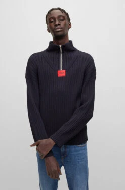 Hugo Pullover 'Sib' Dunkelblau (410) -Amsjack Verkaufe hugo pullover sib dunkelblau 410 2