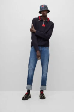 Hugo Pullover 'Sib' Dunkelblau (410) -Amsjack Verkaufe hugo pullover sib dunkelblau 410 3