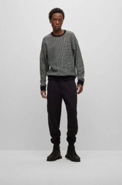 Hugo Strickpullover 'Scol' Schwarz (001) -Amsjack Verkaufe hugo strickpullover scol schwarz 001 3