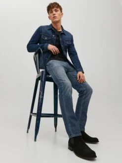 Jack & Jones Jeans "Clark" - Regular Fit - In Dunkelblau -Amsjack Verkaufe jack and jones jeans clark regular fit in dunkelblau 7