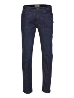 Jack & Jones Jeans Straight Leg - CLARK JJARIS In Rinsed Dark Blue Denim