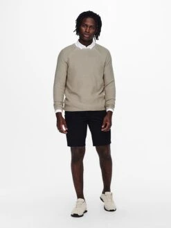 Only & Sons Pullover "Dextor" In Beige -Amsjack Verkaufe only and sons pullover dextor in beige 3