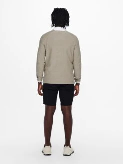 Only & Sons Pullover "Dextor" In Beige -Amsjack Verkaufe only and sons pullover dextor in beige 4