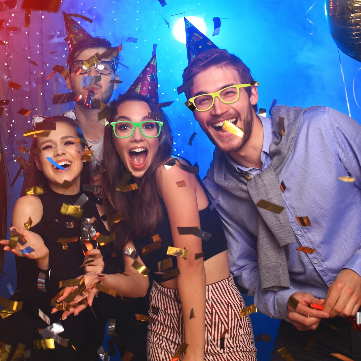 12x Partybrille In Bunt 4 12x Partybrille In Bunt – Bild 2