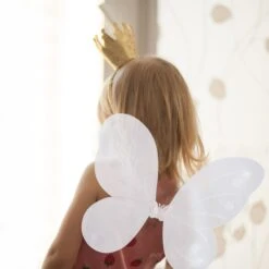 1x Feenflügel In Weiß/ Silber -Amsjack Verkaufe relaxdays 1x feenflugel in weiss silber 2