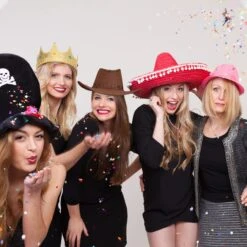 2x Cowboyhut In Schwarz -Amsjack Verkaufe relaxdays 2x cowboyhut in schwarz 4