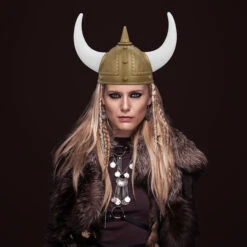 2x Wikinger Helm In Gold/ Weiß -Amsjack Verkaufe relaxdays 2x wikinger helm in gold weiss 4