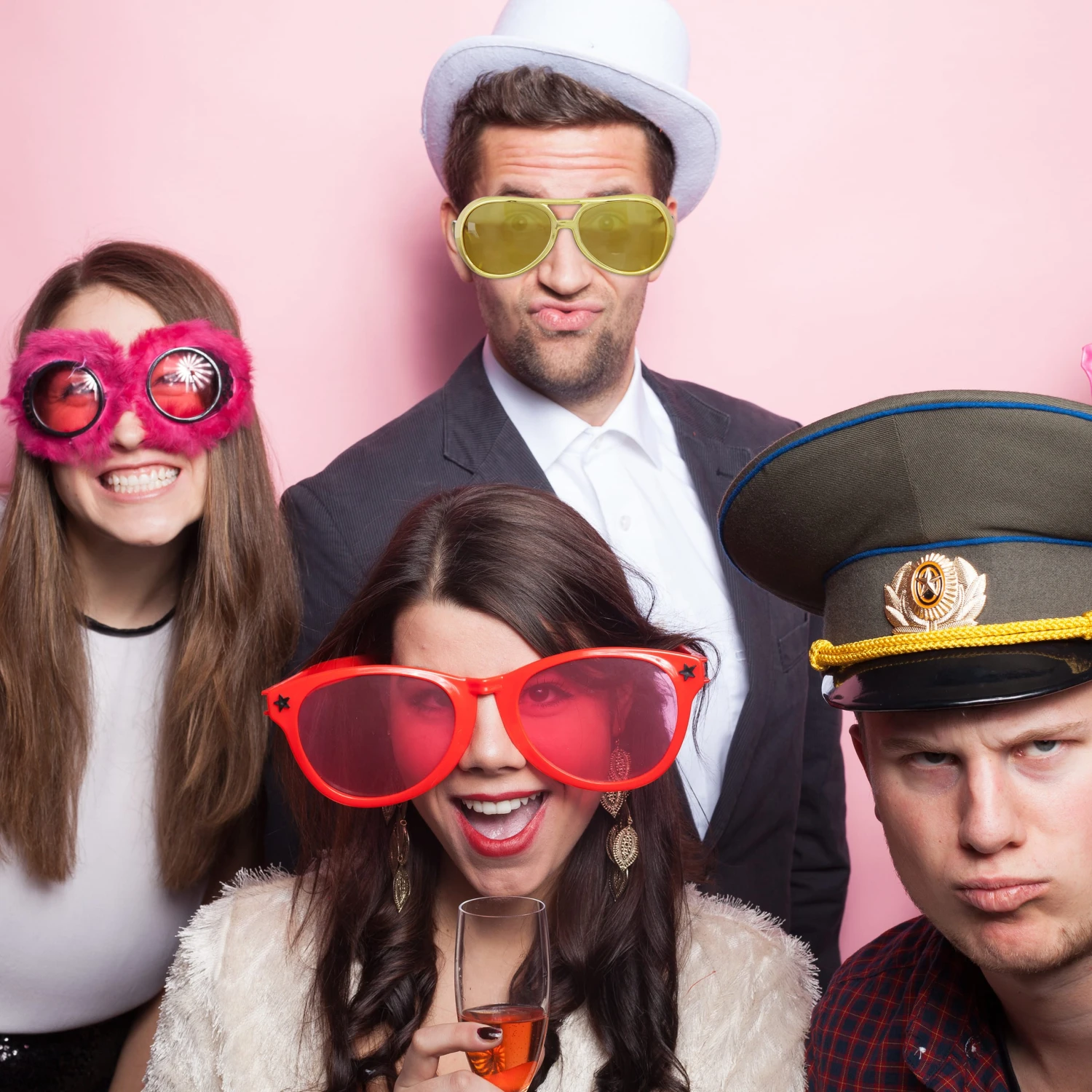 3x Rapperbrille In Gold 4 3x Rapperbrille In Gold – Bild 2