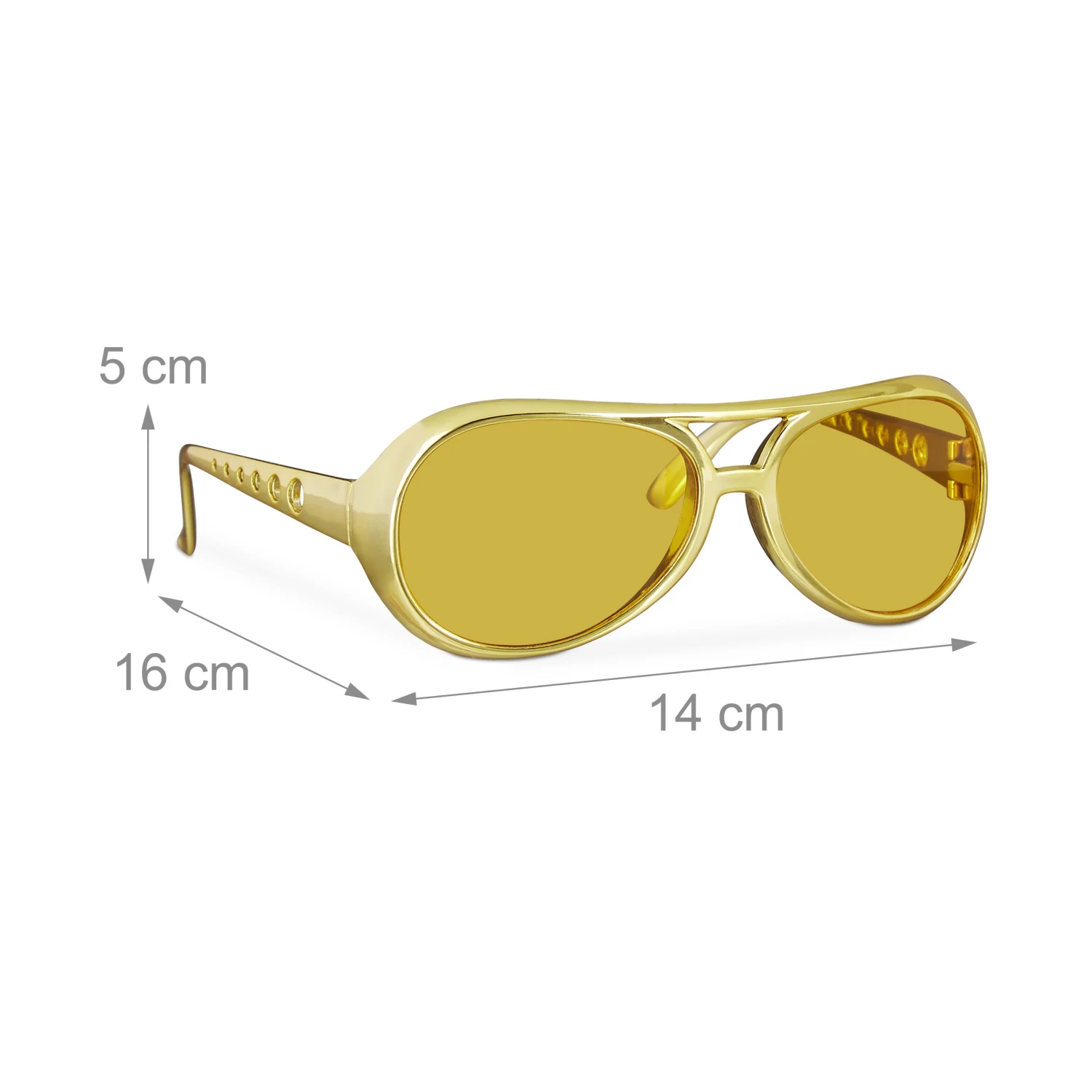 3x Rapperbrille In Gold 6 3x Rapperbrille In Gold – Bild 4