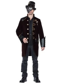 Kostümmantel "Steampunk" In Dunkelbraun