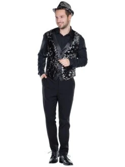 Kostümweste "Pailletten" In Schwarz