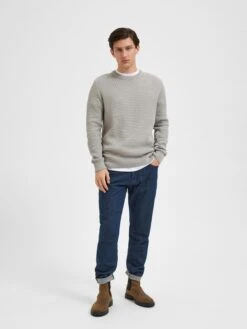 Selected Homme Pullover "Remy" In Grau -Amsjack Verkaufe selected homme pullover remy in grau 3