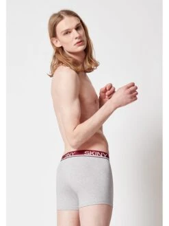 Skiny 3er-Set: Boxershorts In Bordeaux/ Grau -Amsjack Verkaufe skiny 3er set boxershorts in bordeaux grau 5