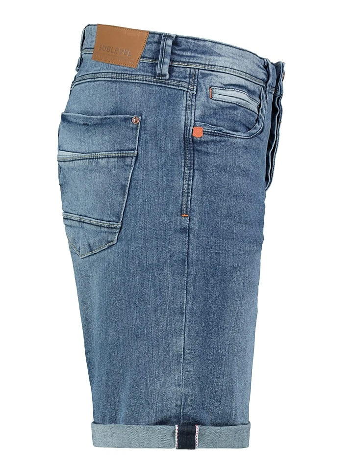 SUBLEVEL Jeans-Bermudas In Blau 4 SUBLEVEL Jeans-Bermudas In Blau – Bild 2