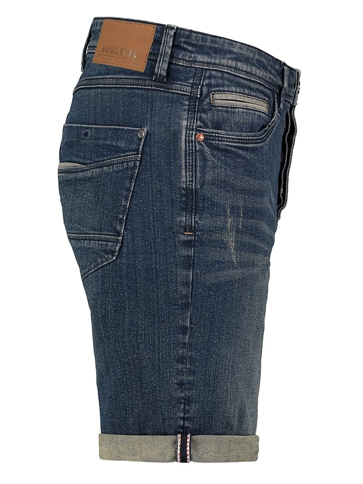 SUBLEVEL Jeans-Bermudas In Dunkelblau 4 SUBLEVEL Jeans-Bermudas In Dunkelblau – Bild 2