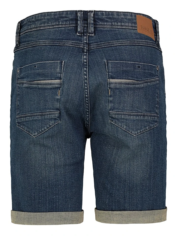 SUBLEVEL Jeans-Bermudas In Dunkelblau 6 SUBLEVEL Jeans-Bermudas In Dunkelblau – Bild 4