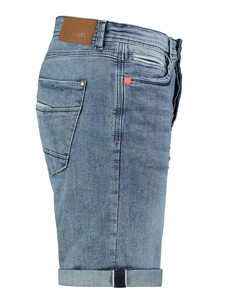 SUBLEVEL Jeans-Bermudas In Hellblau 4 SUBLEVEL Jeans-Bermudas In Hellblau – Bild 2