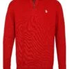 U.S. Polo Assn. Pullover 'Half Zip' In Rot 1 U.S. Polo Assn. Pullover 'Half Zip' In Rot -Amsjack Verkaufe u s polo assn pullover half zip in rot