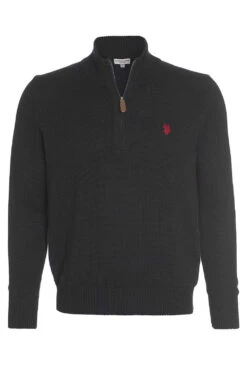 U.S. Polo Assn. Troyer Zip Pullover In SCHWARZ