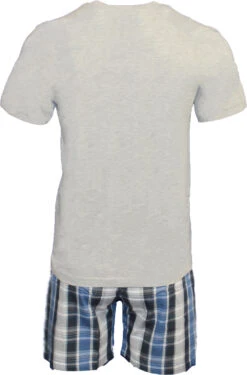 U.S. Polo ASSN. Kurzarm Pyjama In BLAU/GRAU -Amsjack Verkaufe u s polo assn u s polo assn kurzarm pyjama in blau grau 1