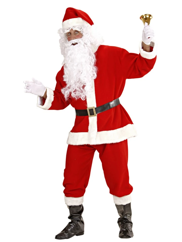 WIDMANN 9tlg. Kostüm "Super Deluxe Weihnachtmann" In Rot/ Weiß 4 WIDMANN 9tlg. Kostüm "Super Deluxe Weihnachtmann" In Rot/ Weiß – Bild 2