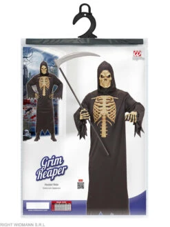 WIDMANN Kostümcape "SENSEMANN" In Schwarz -Amsjack Verkaufe widmann kostumcape sensemann in schwarz 3