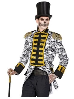 WIDMANN Kostümfrack "DIA DE LOS MUERTOS PARADEFRACK" In Schwarz/ Weiß