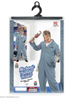 WIDMANN Kostümoverall "MECHANIKER - KLEMPNER - SCHWEIßER" In Hellblau -Amsjack Verkaufe widmann kostumoverall mechaniker klempner schweisser in hellblau 2